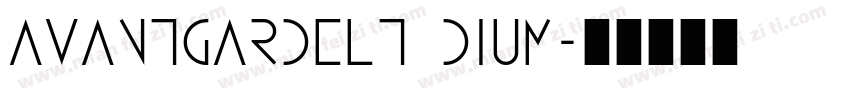 avantgardelt dium字体转换